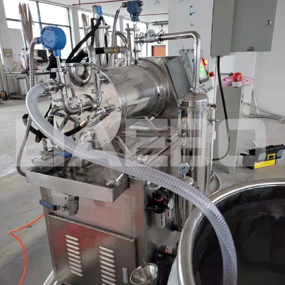 浙江某染料企業(yè)25L納米砂磨機(jī)調(diào)試成功