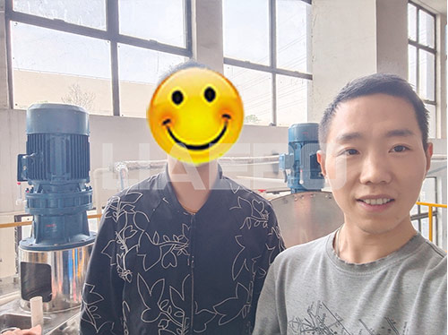 上海某科技公司攪拌罐項(xiàng)目調(diào)試成功