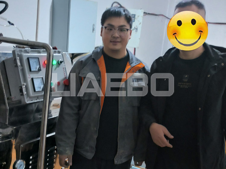 安徽某新材料有限公司 30L砂磨機(jī)調(diào)試成功