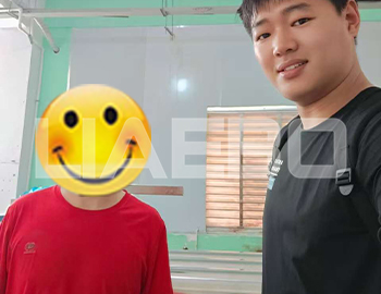 廈門某復(fù)合材料有限公司260液壓三錕機(jī)調(diào)試成功